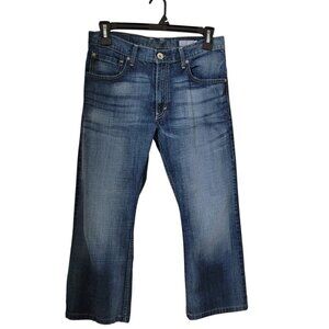 Levi's Size 32x30 Silver Tab Boot Cut Medium Wash Distressed Blue Jeans